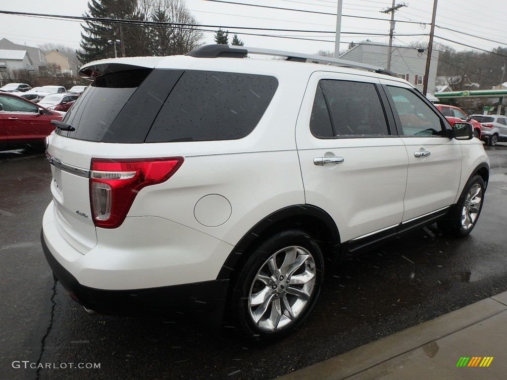 2012 Explorer Limited 4WD - White Platinum Tri-Coat / Medium Light Stone photo #5