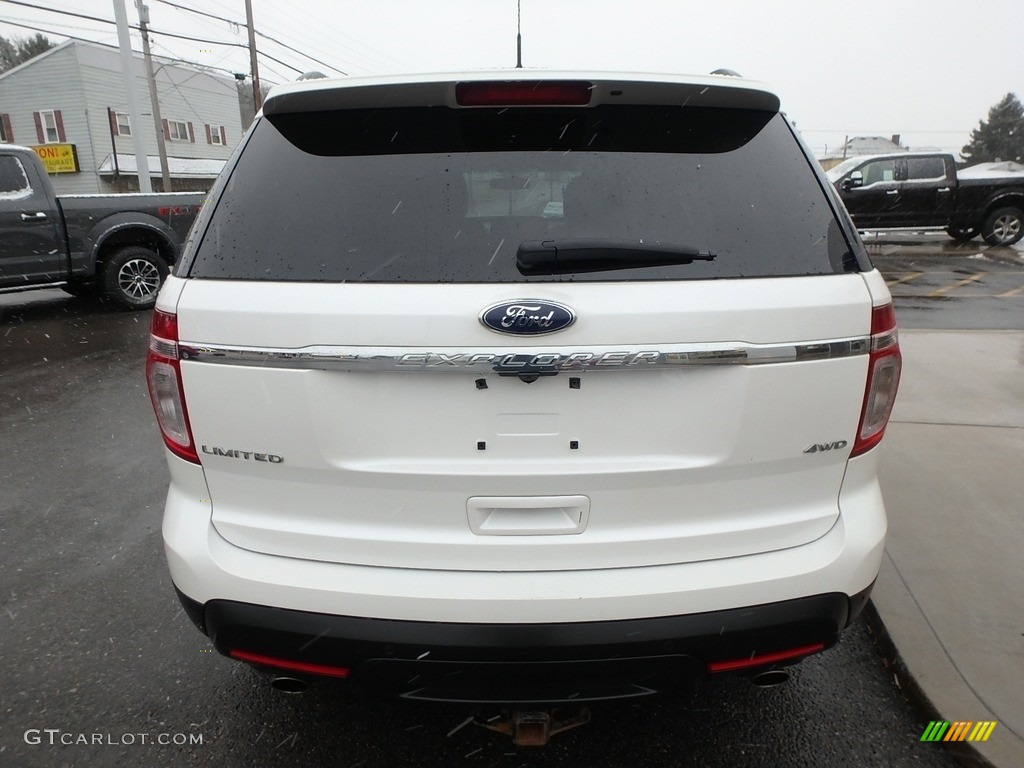 2012 Explorer Limited 4WD - White Platinum Tri-Coat / Medium Light Stone photo #6