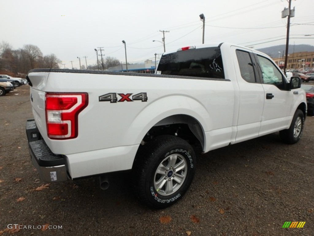 2019 F150 XL SuperCab 4x4 - Oxford White / Earth Gray photo #2