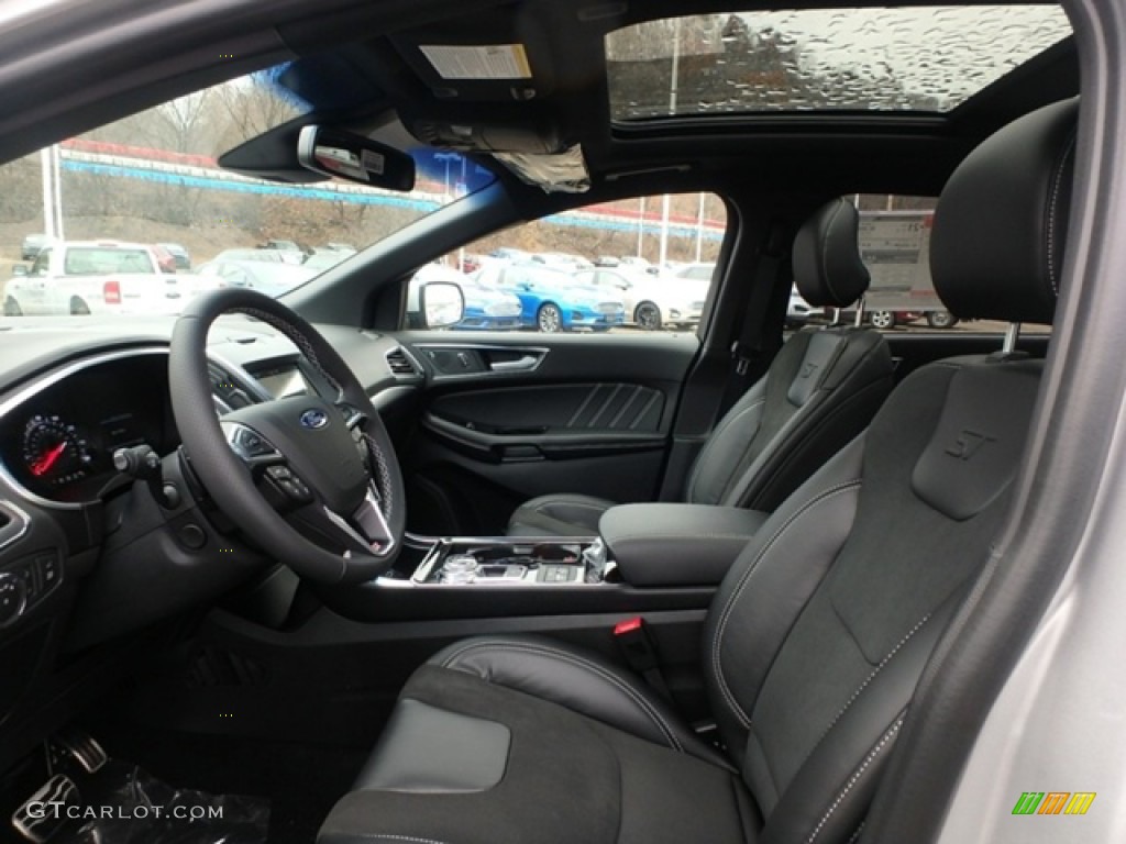 Ebony Interior 2019 Ford Edge ST AWD Photo #131346548