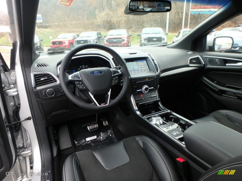Ebony Interior 2019 Ford Edge ST AWD Photo #131346563