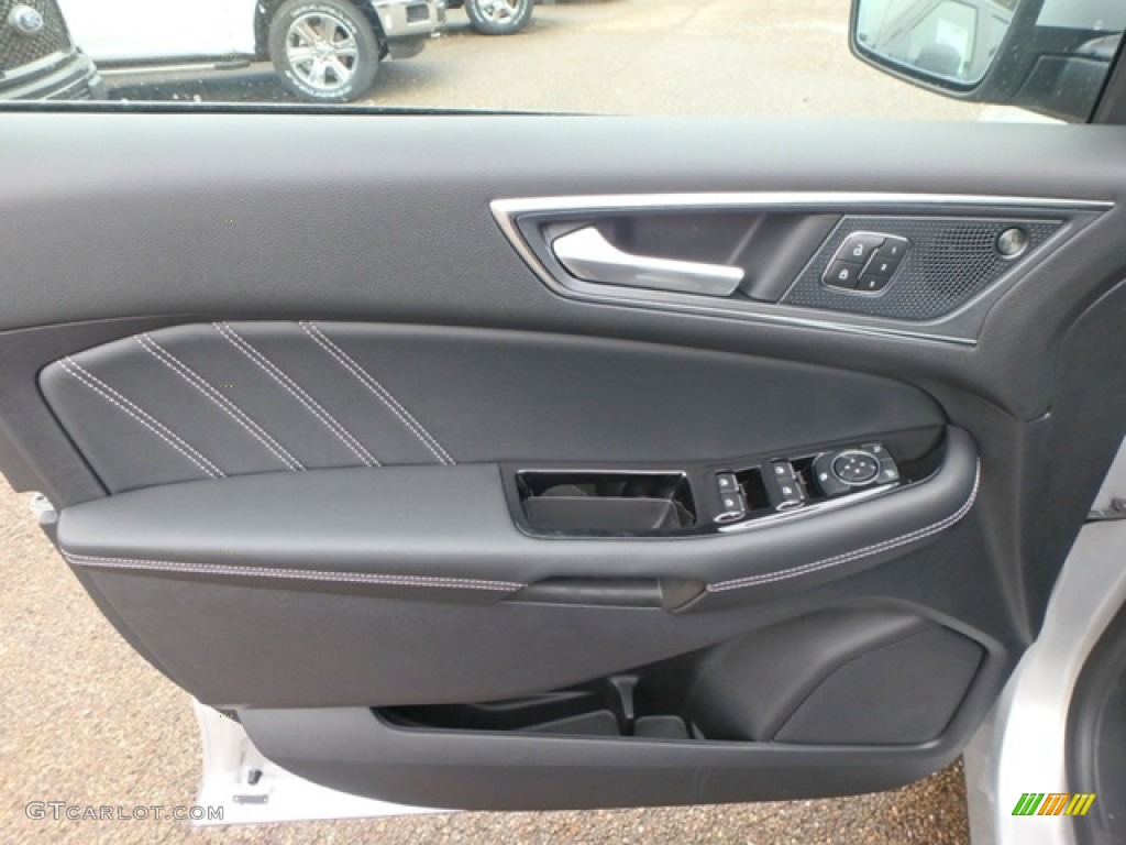 2019 Ford Edge ST AWD Ebony Door Panel Photo #131346602