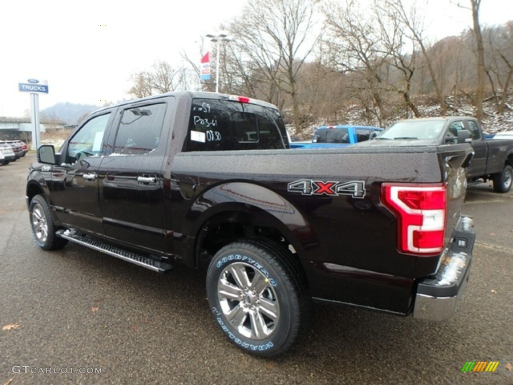 2019 F150 XLT SuperCrew 4x4 - Magma Red / Earth Gray photo #4