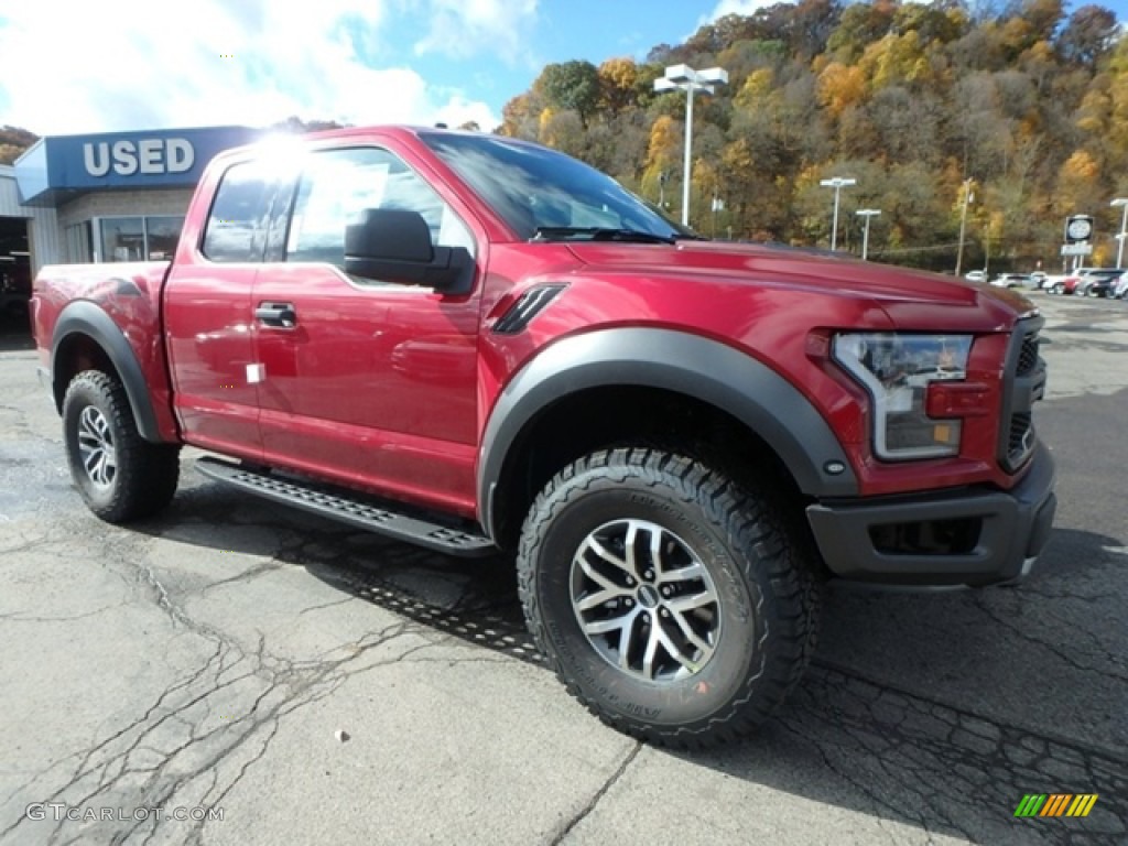 2018 F150 SVT Raptor SuperCab 4x4 - Ruby Red / Raptor Black photo #8