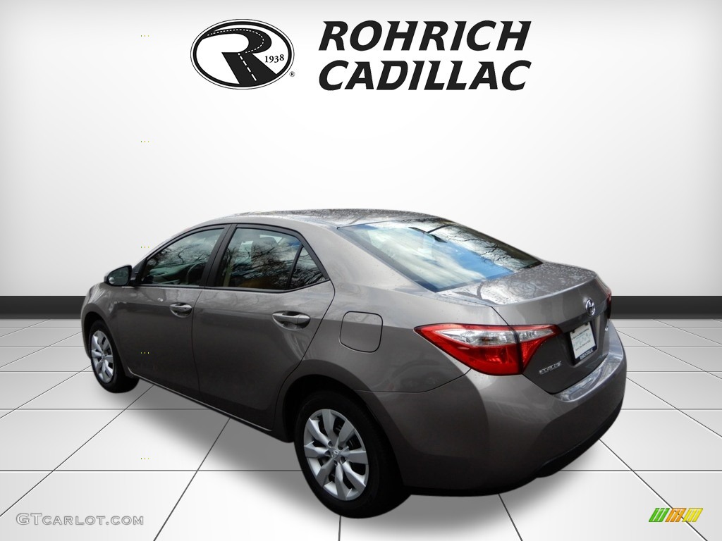 2016 Corolla LE - Brown Sugar Metallic / Ash photo #3