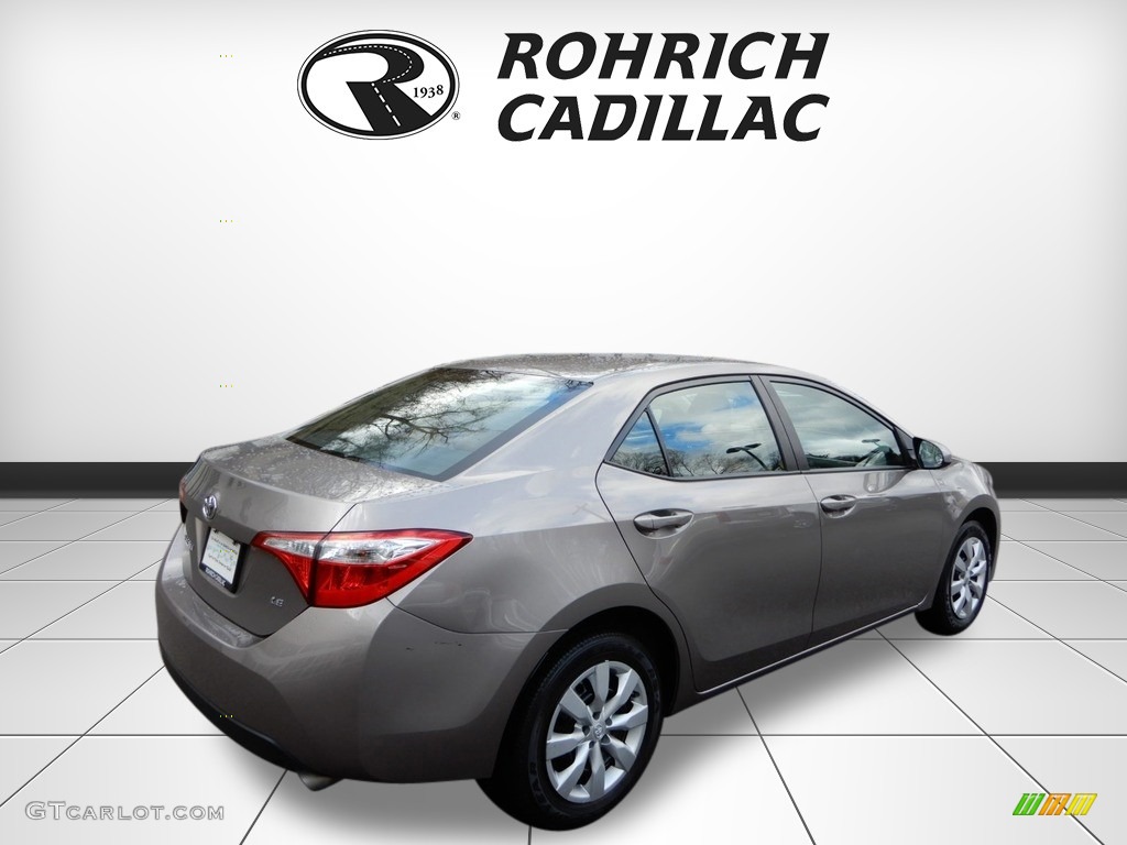 2016 Corolla LE - Brown Sugar Metallic / Ash photo #5