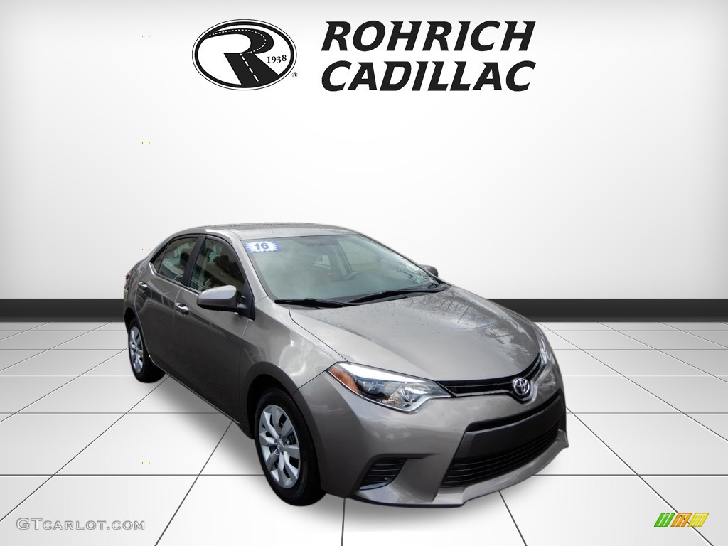 2016 Corolla LE - Brown Sugar Metallic / Ash photo #7