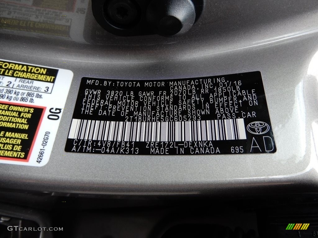 2016 Corolla LE - Brown Sugar Metallic / Ash photo #16