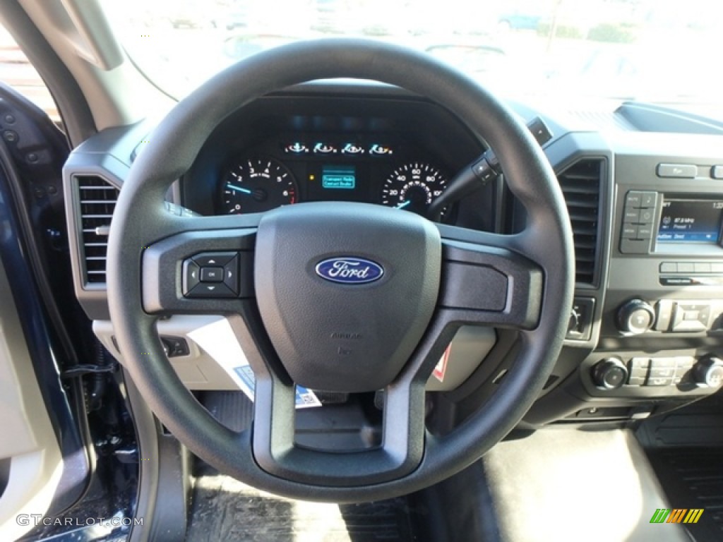 2019 Ford F150 XL Regular Cab 4x4 Earth Gray Steering Wheel Photo #131349680