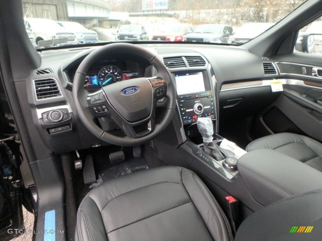 Medium Black Interior 2019 Ford Explorer Limited 4WD Photo #131352371