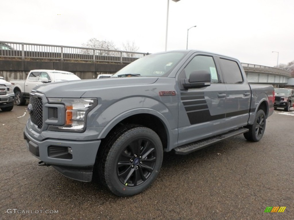 Abyss Gray 2019 Ford F150 XLT Sport SuperCrew 4x4 Exterior Photo #131354885