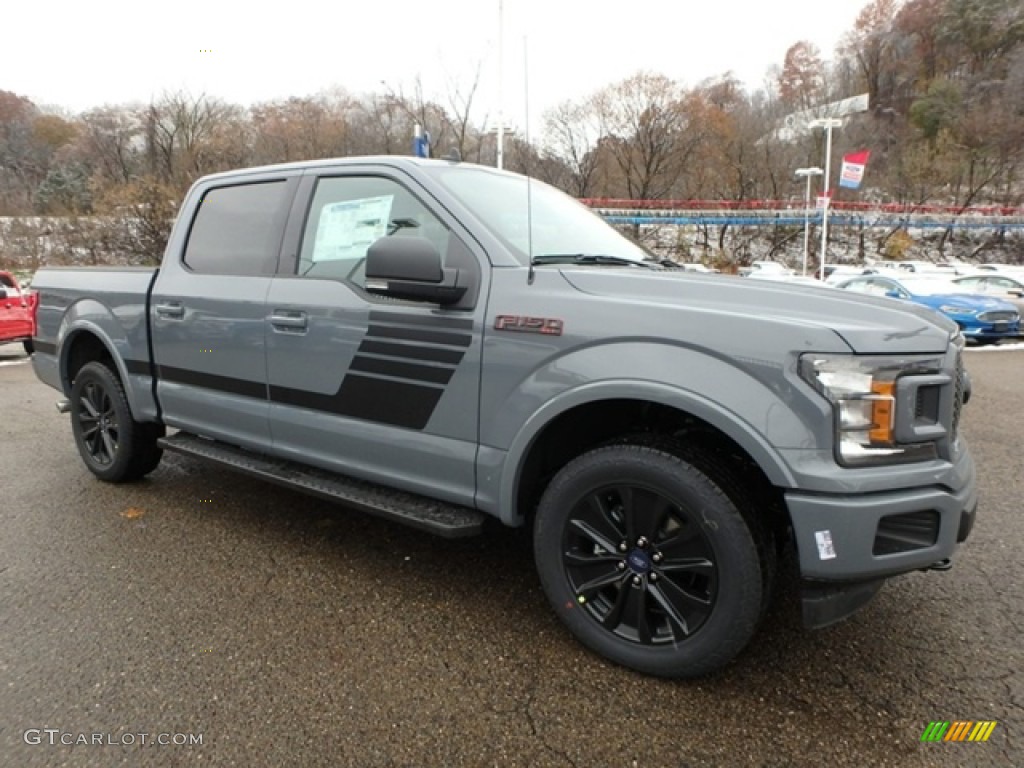 Abyss Gray 2019 Ford F150 XLT Sport SuperCrew 4x4 Exterior Photo #131354930