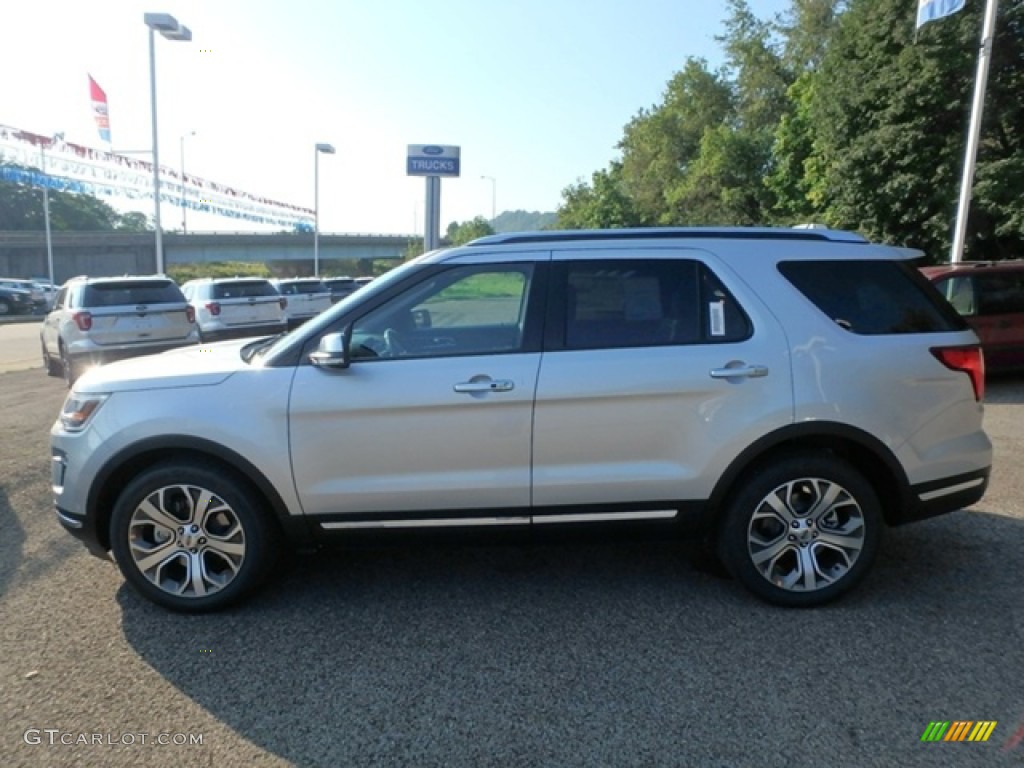 2018 Explorer Platinum 4WD - Ingot Silver / Ebony Black photo #5