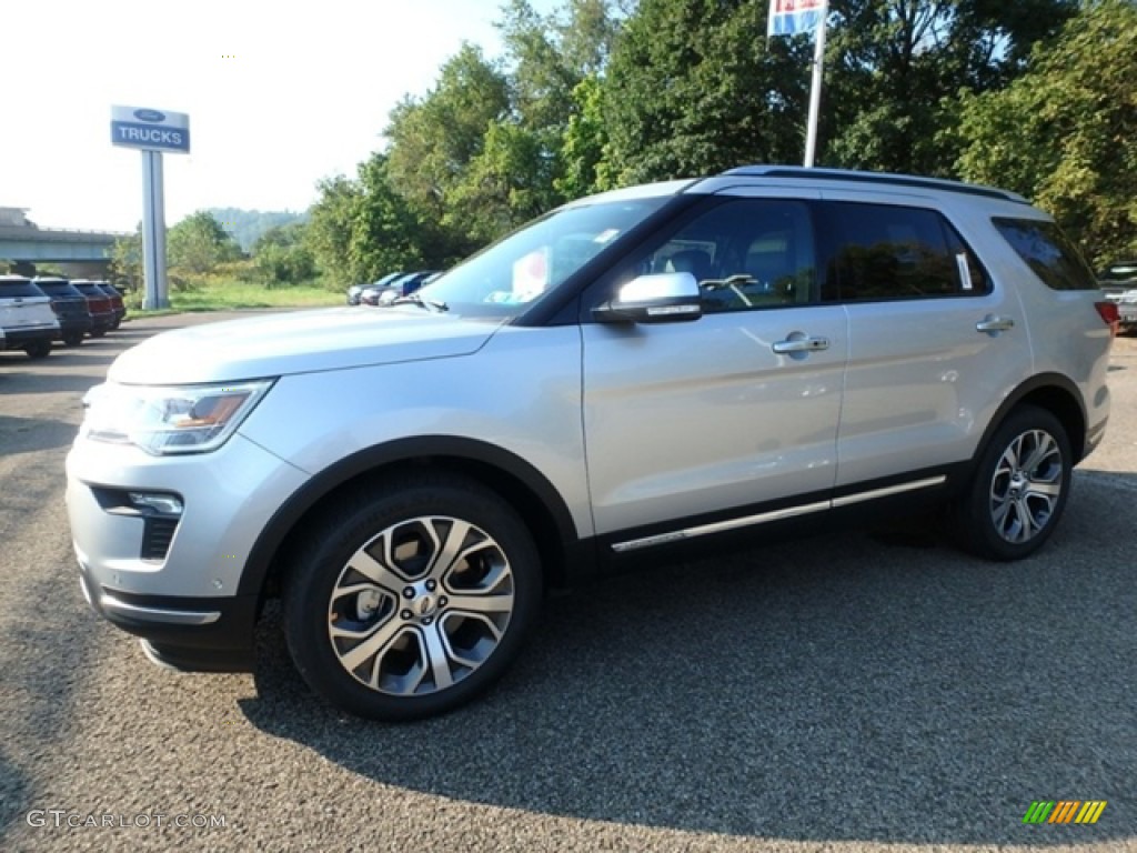 2018 Explorer Platinum 4WD - Ingot Silver / Ebony Black photo #6