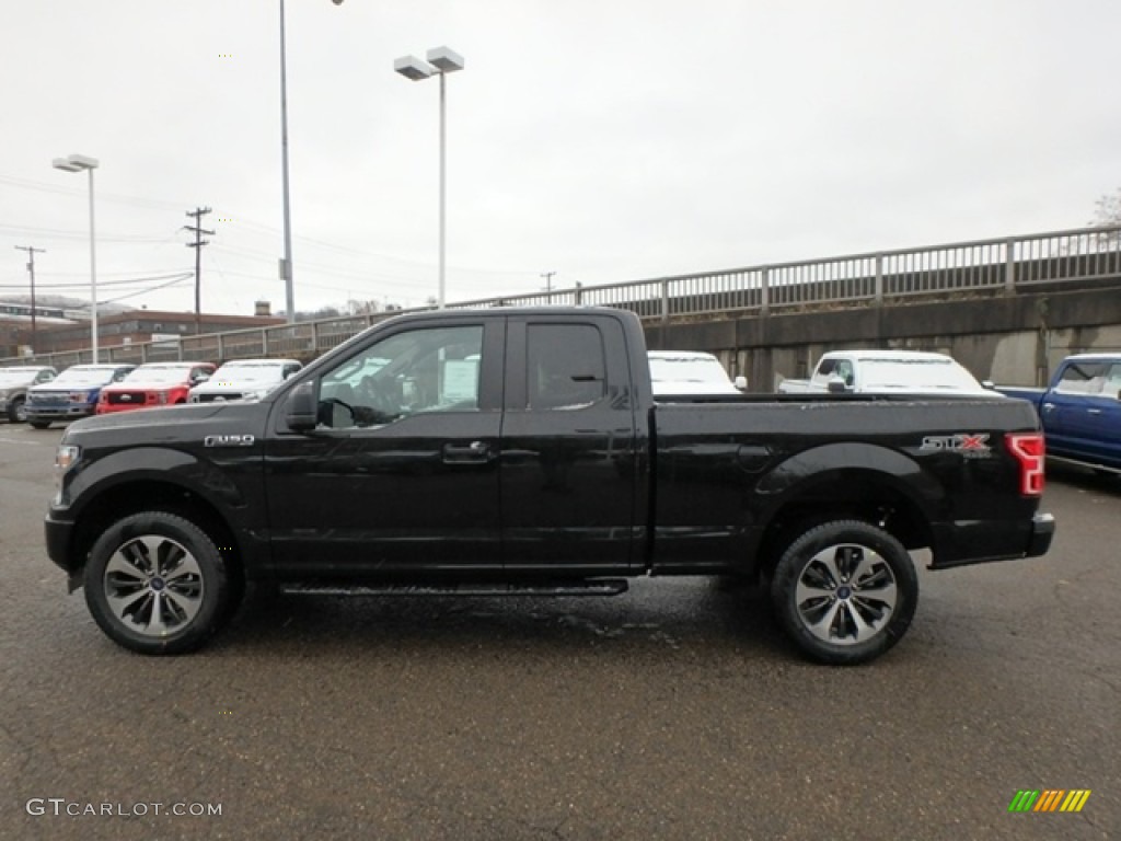 2019 F150 STX SuperCab 4x4 - Agate Black / Black photo #5