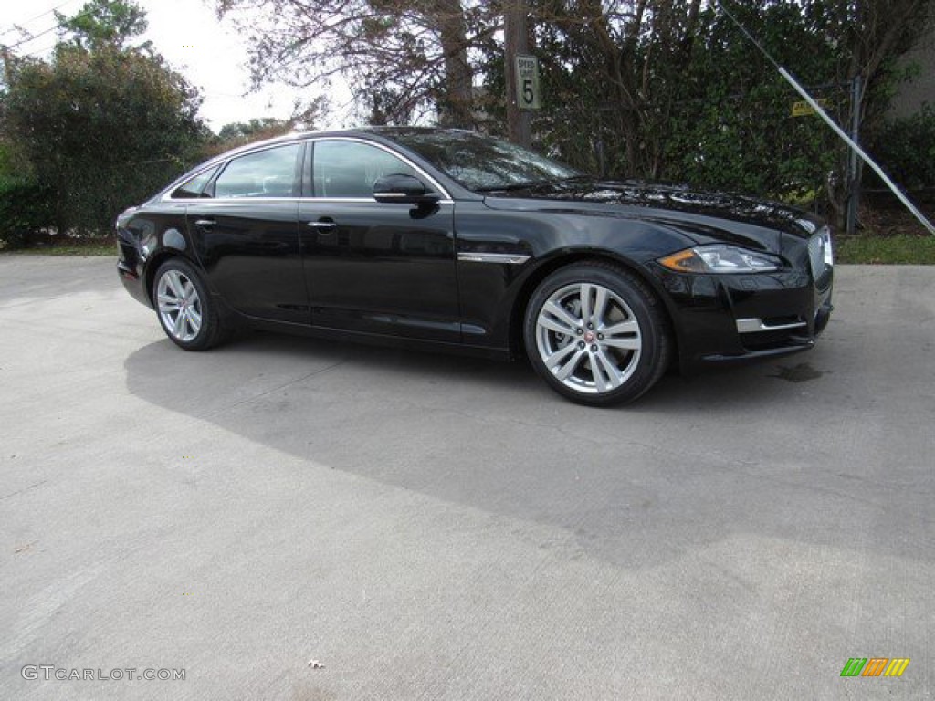 2019 XJ XJL Portfolio - Santorini Black Metallic / Ebony photo #1