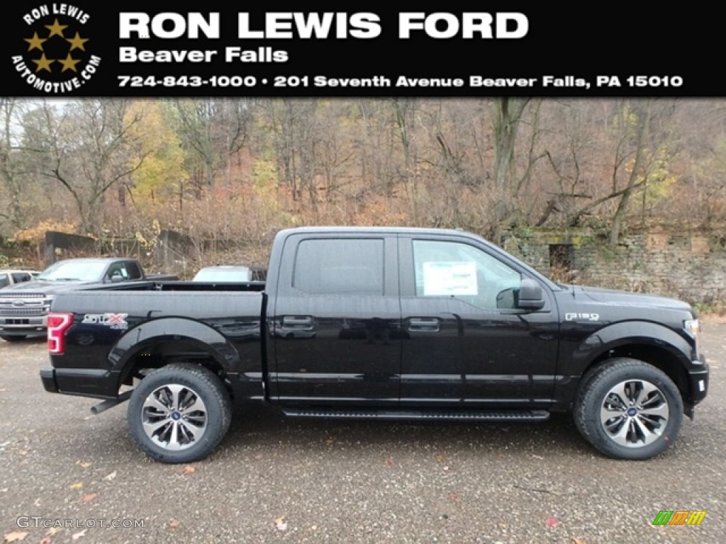 2019 F150 STX SuperCrew 4x4 - Agate Black / Black photo #1