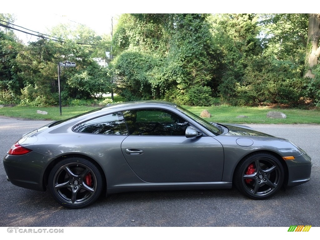 2012 911 Carrera S Coupe - Meteor Grey Metallic / Black photo #7