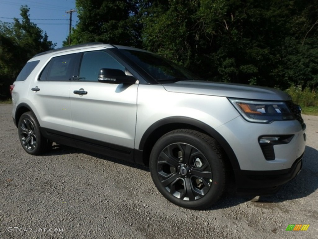 2018 Explorer Sport 4WD - Ingot Silver / Ebony Black photo #8