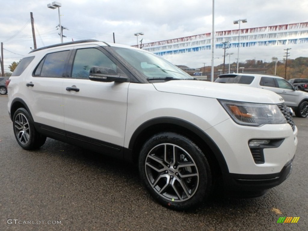 2019 Explorer Sport 4WD - White Platinum / Medium Black photo #9