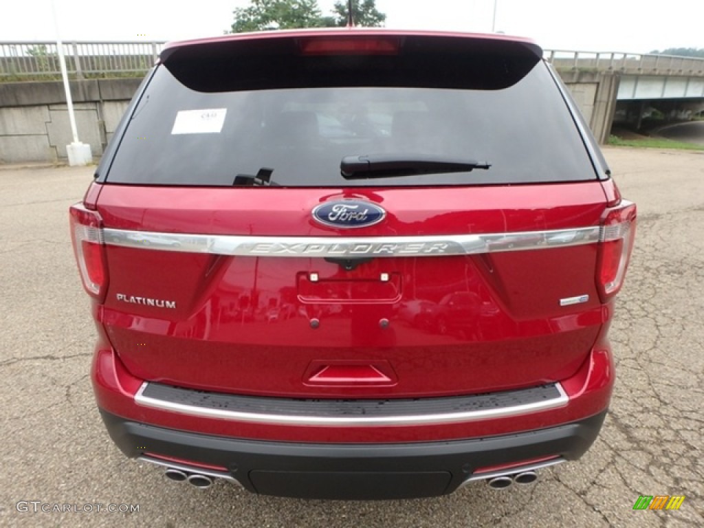 2018 Explorer Platinum 4WD - Ruby Red / Ebony Black photo #3