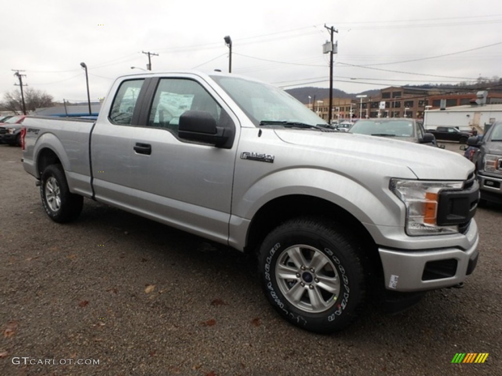 2019 F150 XL SuperCab 4x4 - Ingot Silver / Earth Gray photo #8