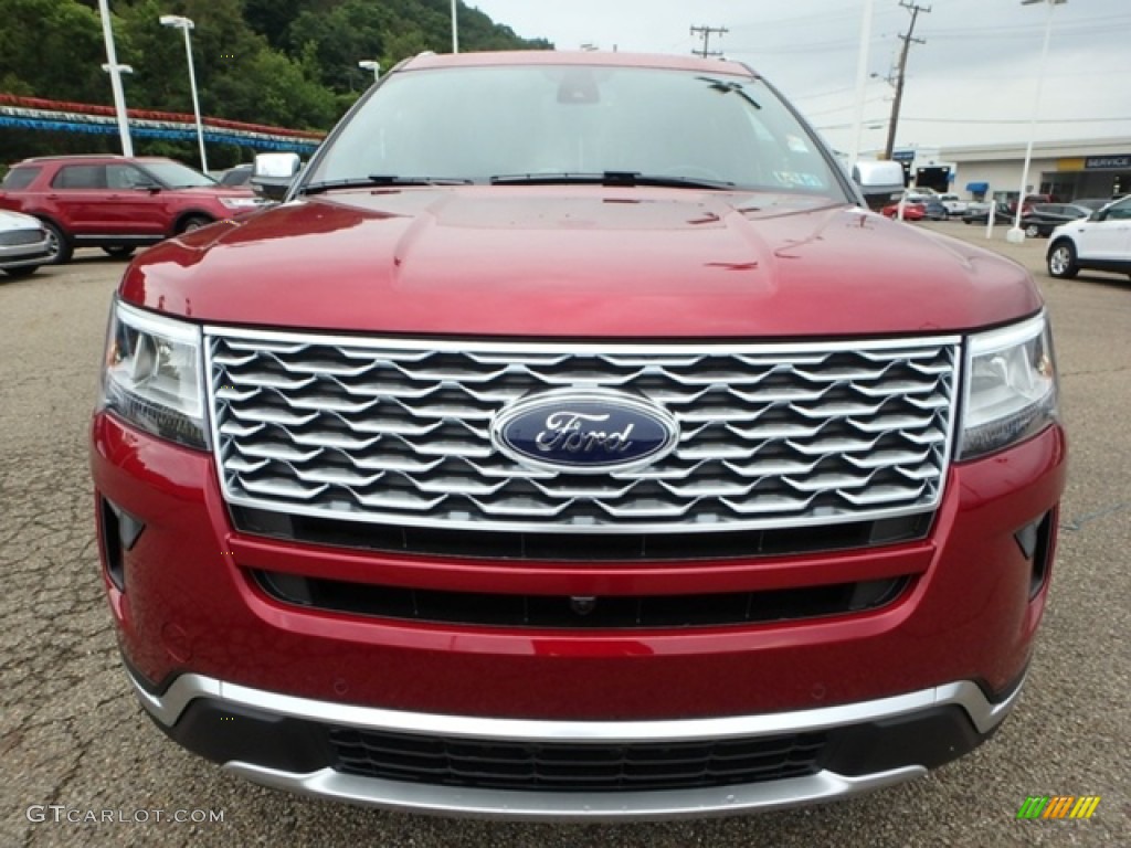 2018 Explorer Platinum 4WD - Ruby Red / Ebony Black photo #7