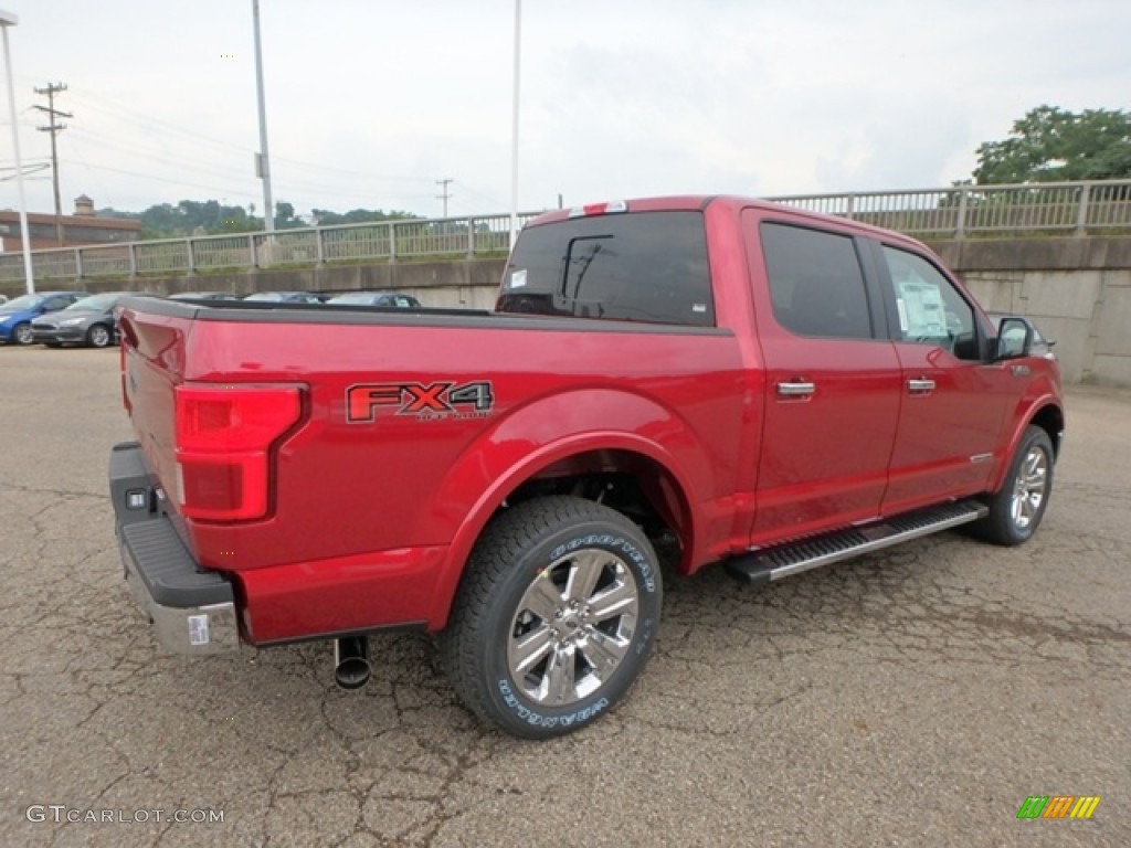 2018 F150 Lariat SuperCrew 4x4 - Ruby Red / Black photo #2