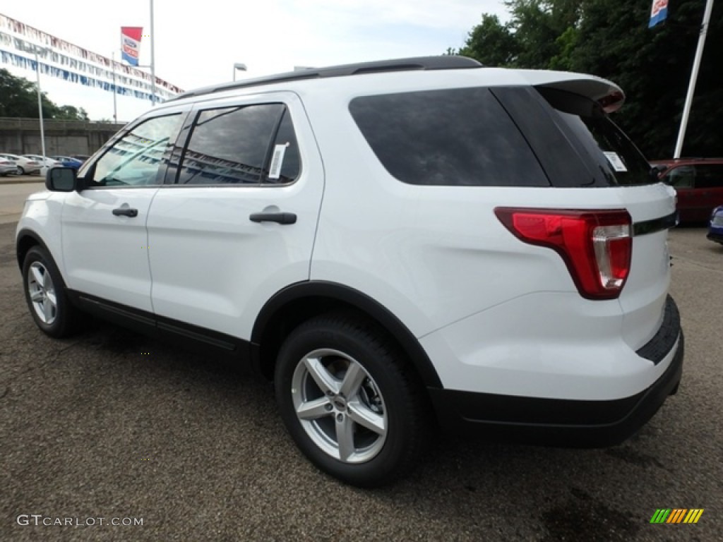 2018 Explorer FWD - Oxford White / Ebony Black photo #6