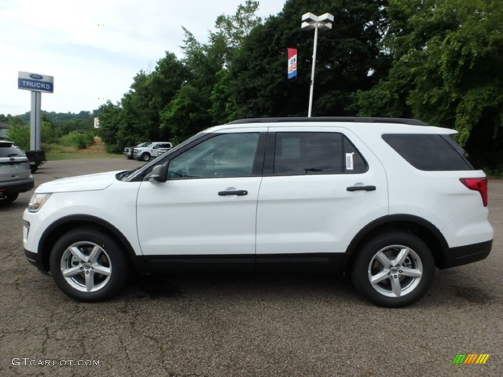 2018 Explorer FWD - Oxford White / Ebony Black photo #7