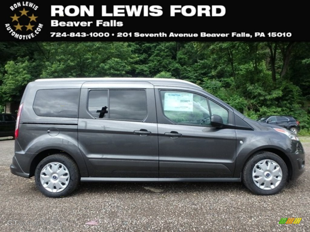 2018 Transit Connect XLT Passenger Wagon - Magnetic / Charcoal Black photo #1