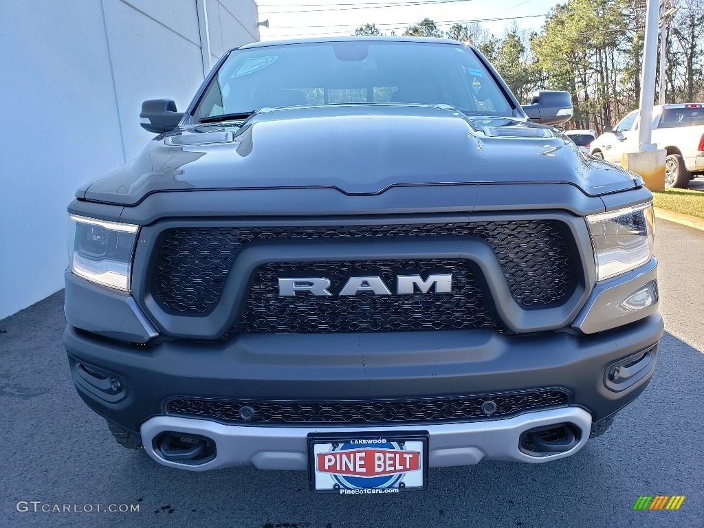 2019 1500 Rebel Crew Cab 4x4 - Granite Crystal Metallic / Black/Red photo #2