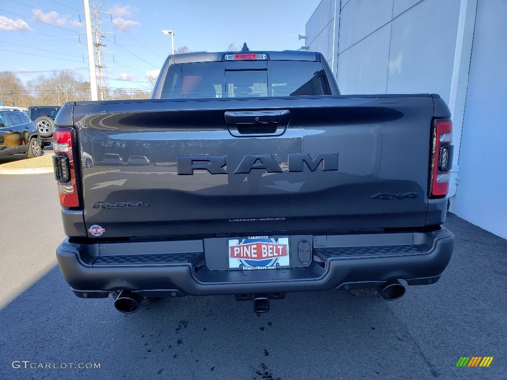 2019 1500 Rebel Crew Cab 4x4 - Granite Crystal Metallic / Black/Red photo #5