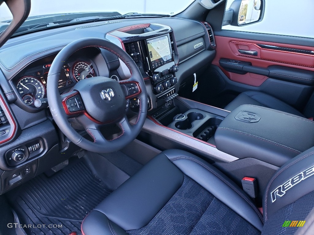 2019 1500 Rebel Crew Cab 4x4 - Granite Crystal Metallic / Black/Red photo #7