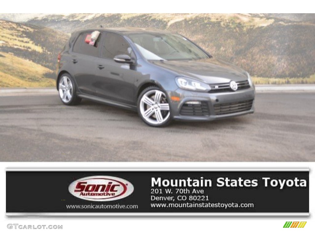 2013 Golf R 4 Door 4Motion - Deep Black Pearl Metallic / Titan Black photo #1