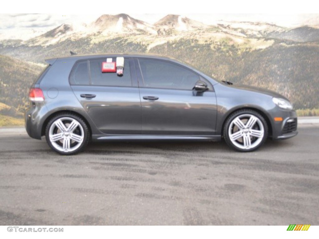 2013 Golf R 4 Door 4Motion - Deep Black Pearl Metallic / Titan Black photo #2