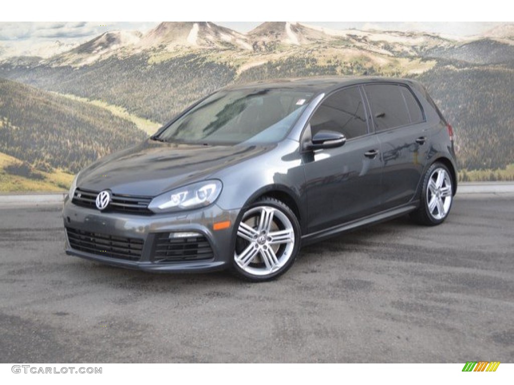 2013 Golf R 4 Door 4Motion - Deep Black Pearl Metallic / Titan Black photo #5