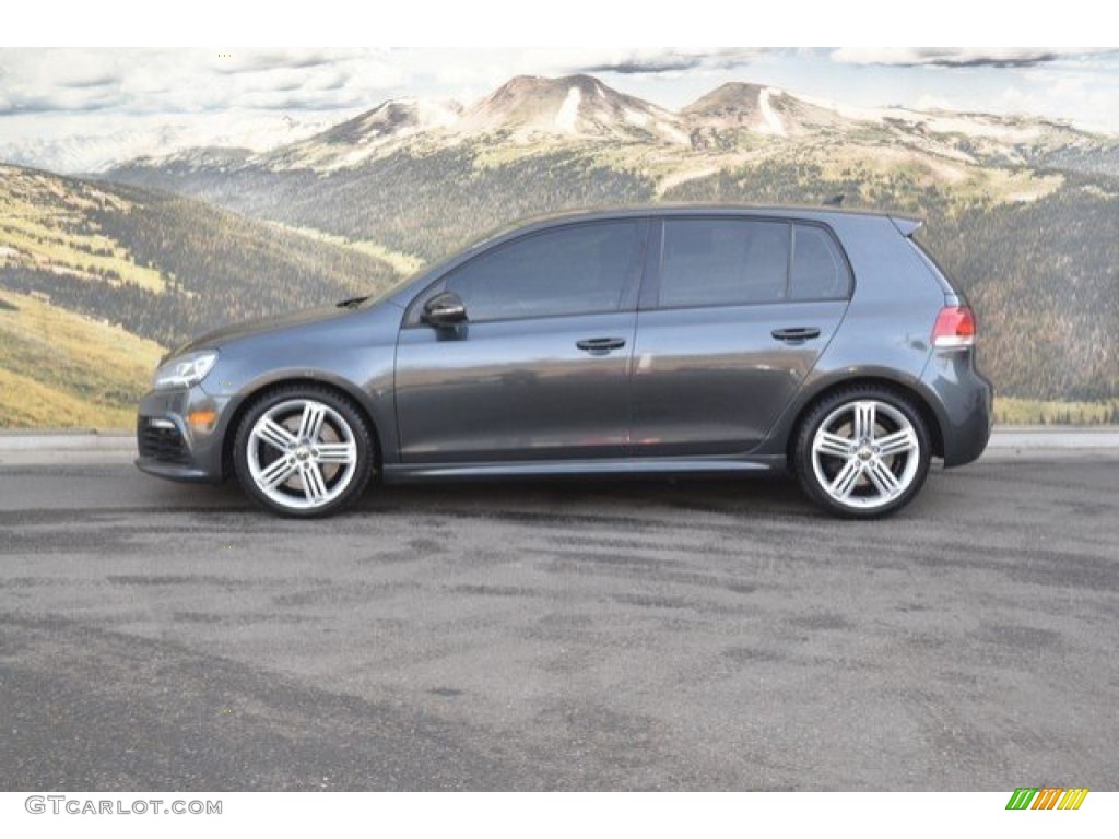 2013 Golf R 4 Door 4Motion - Deep Black Pearl Metallic / Titan Black photo #6