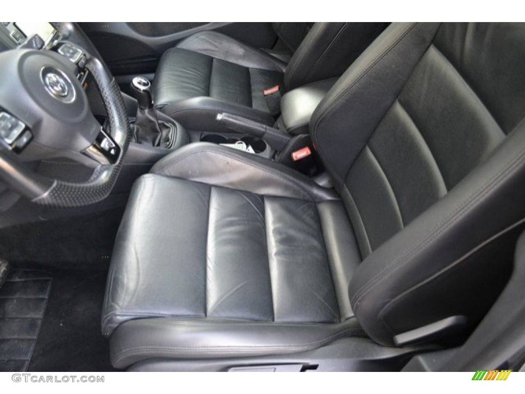 2013 Golf R 4 Door 4Motion - Deep Black Pearl Metallic / Titan Black photo #11