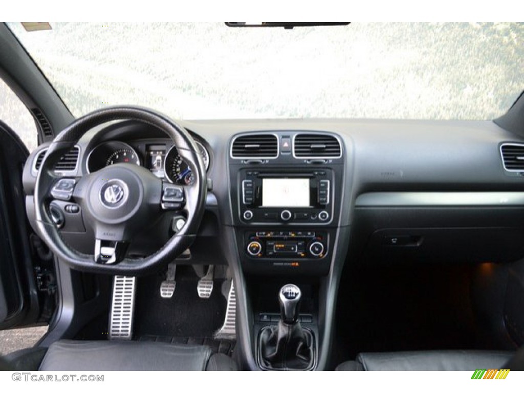 2013 Golf R 4 Door 4Motion - Deep Black Pearl Metallic / Titan Black photo #13