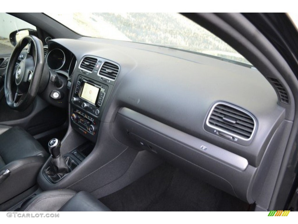 2013 Golf R 4 Door 4Motion - Deep Black Pearl Metallic / Titan Black photo #17