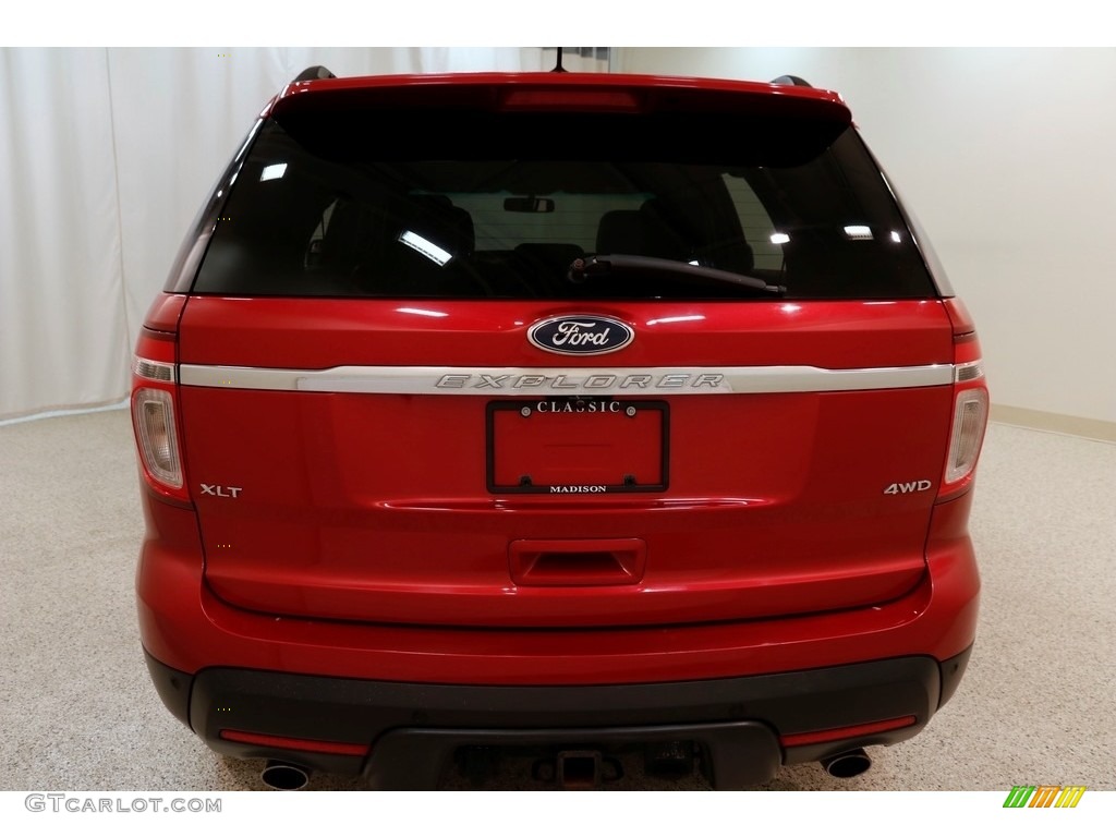 2012 Explorer XLT 4WD - Red Candy Metallic / Charcoal Black photo #21