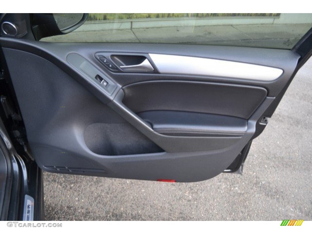 2013 Golf R 4 Door 4Motion - Deep Black Pearl Metallic / Titan Black photo #26