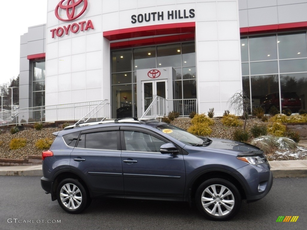 2014 RAV4 Limited AWD - Shoreline Blue Pearl / Ash photo #2