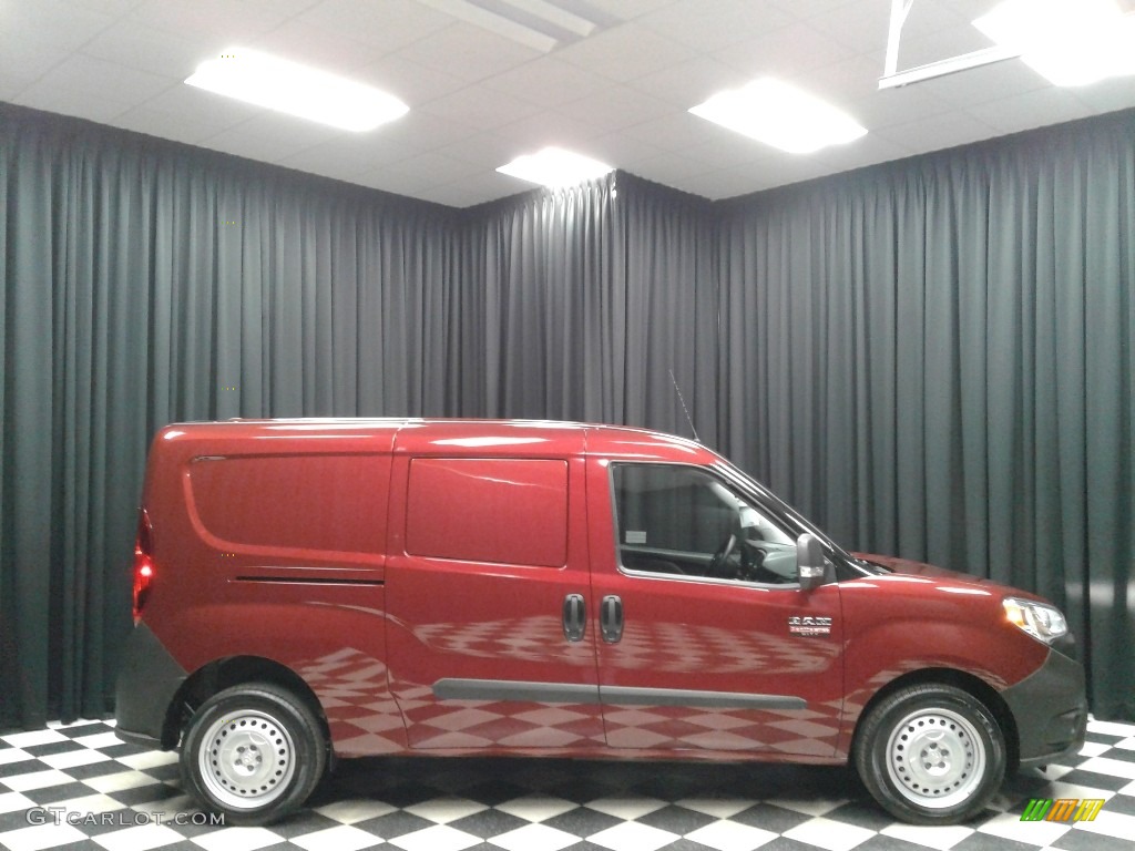 Deep Red Metallic 2019 Ram ProMaster City Tradesman Cargo Van Exterior Photo #131367647