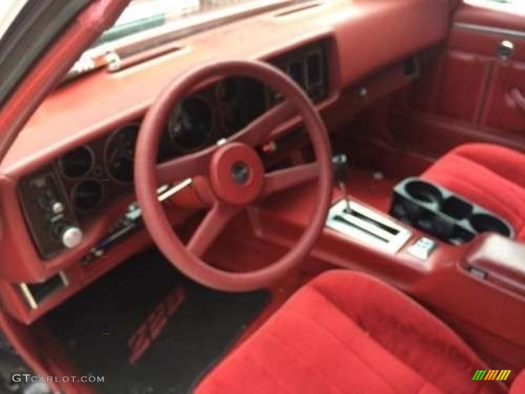 Carmine Red Interior 1980 Chevrolet Camaro Z28 Sport Coupe