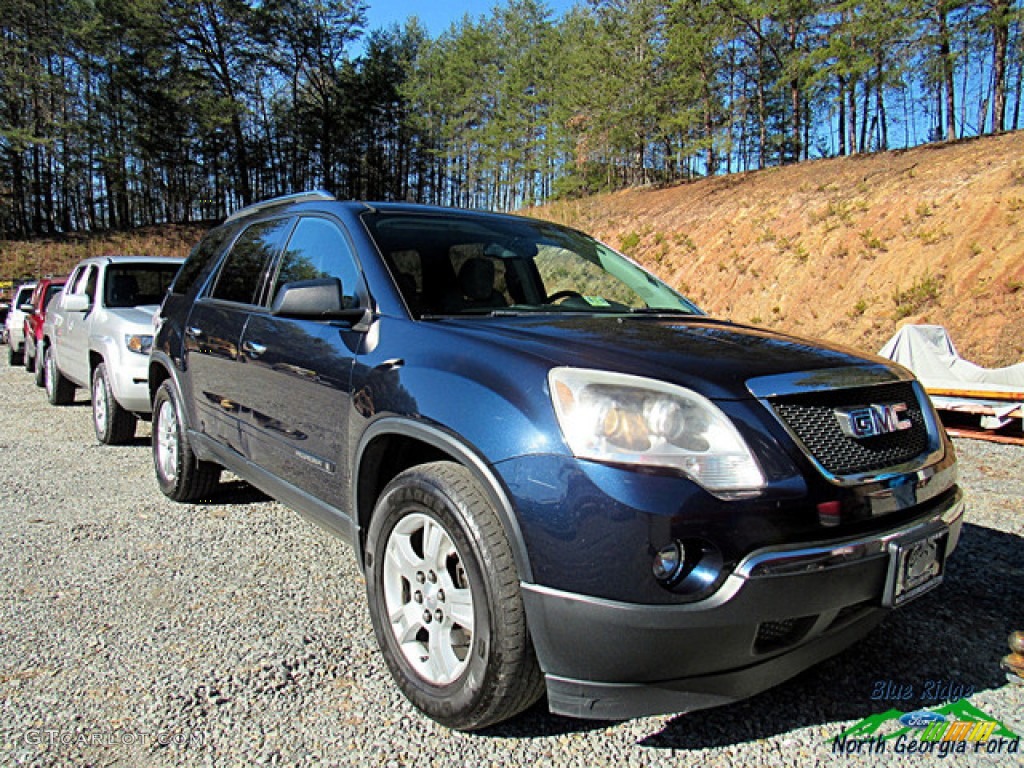 2008 Acadia SLE AWD - Deep Blue Metallic / Light Titanium photo #2