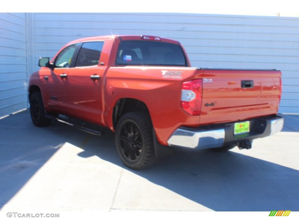 2017 Tundra SR5 CrewMax 4x4 - Inferno Orange / Black photo #6