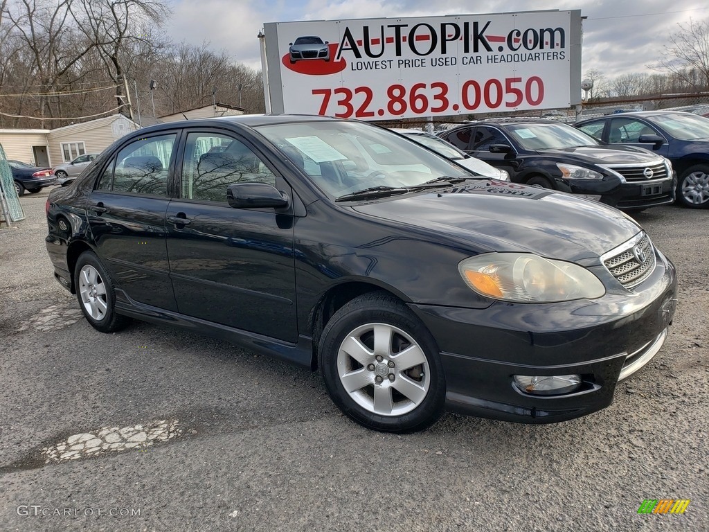 2006 Corolla S - Black Sand Pearl / Dark Charcoal photo #1