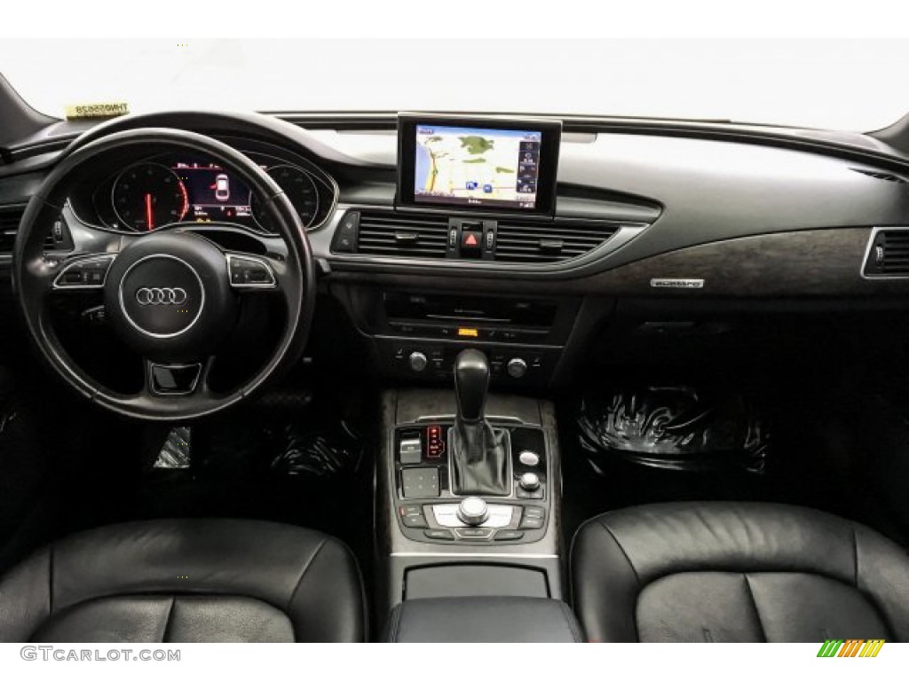2017 Audi A7 3.0 TFSI Premium Plus quattro Black Dashboard Photo #131372012
